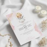 Convite de Batismo "Alice" – Doçura